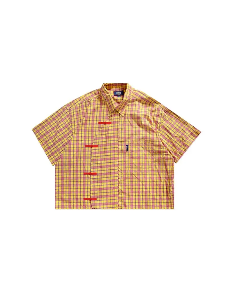 Boxy Cheongsam Shirt - Madison Walker Square pattern Reworke photo 1