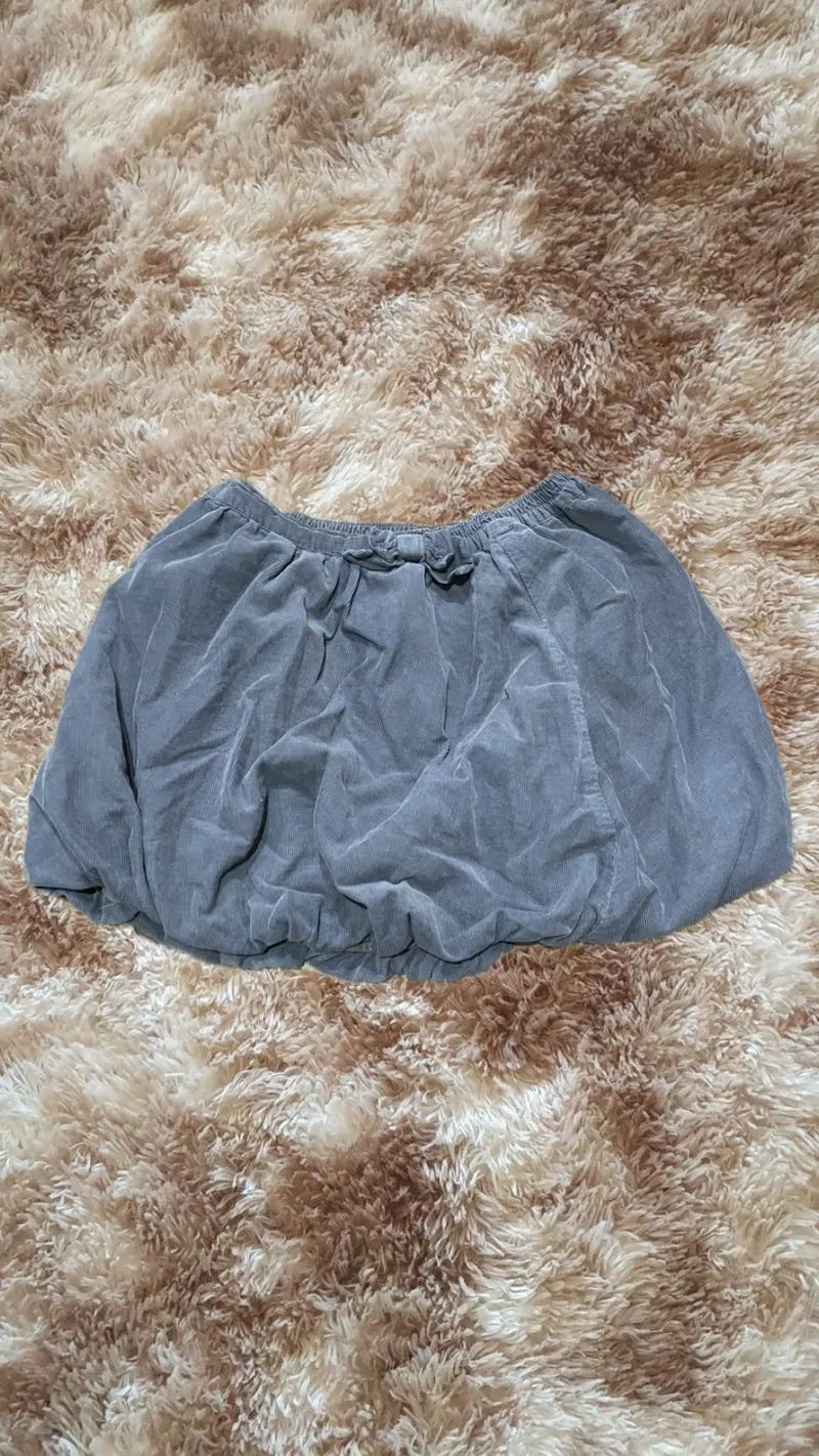 Vintage Y2K Mini skirt Wanita gray photo 1