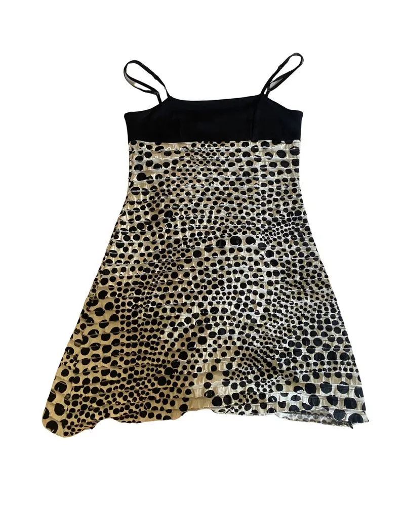 polkadot black&white dress photo 1