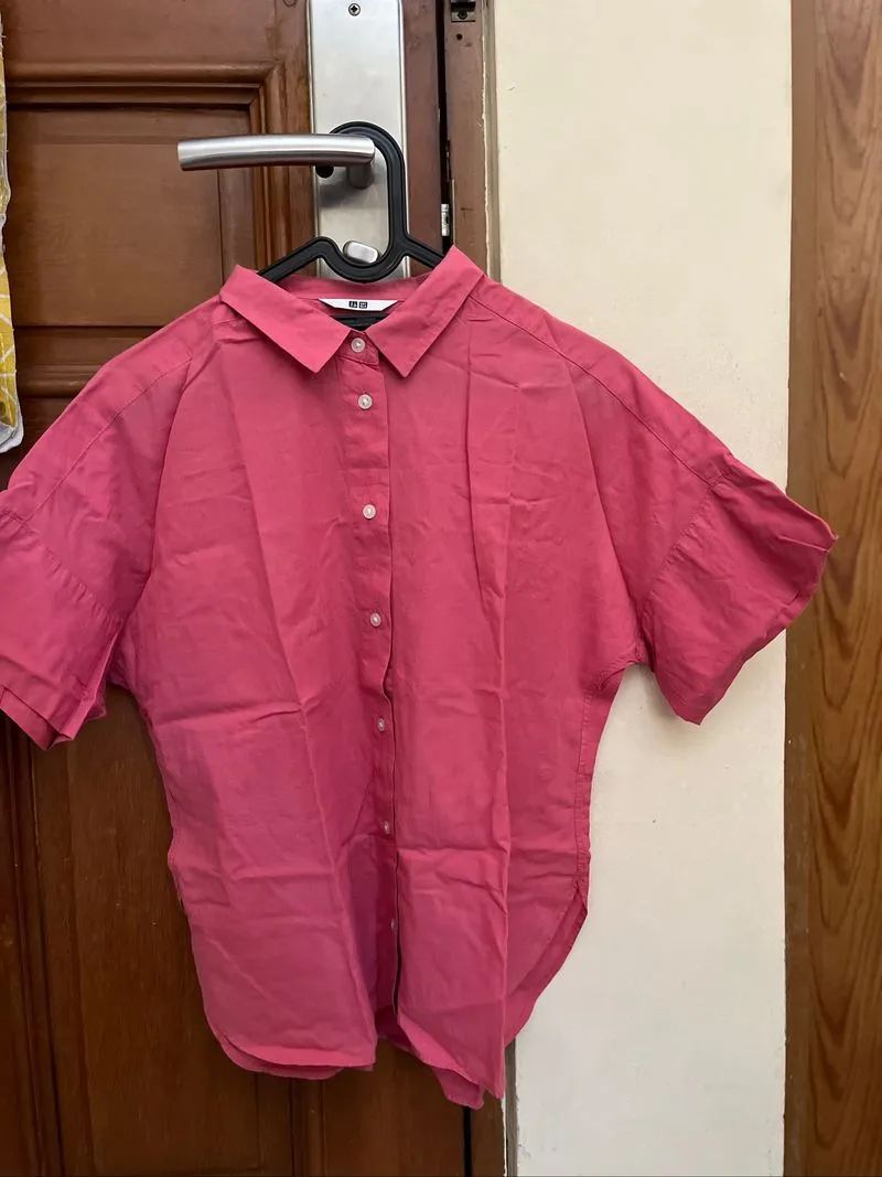 Kemeja Pink Uniqlo photo 1