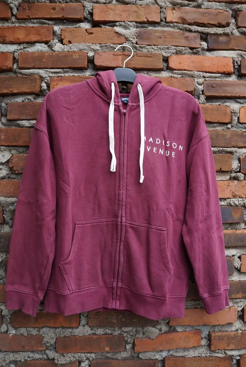 Zip Hoodie SPAO LD 110-112cm | Hoodie Burgundy SPAO photo 1