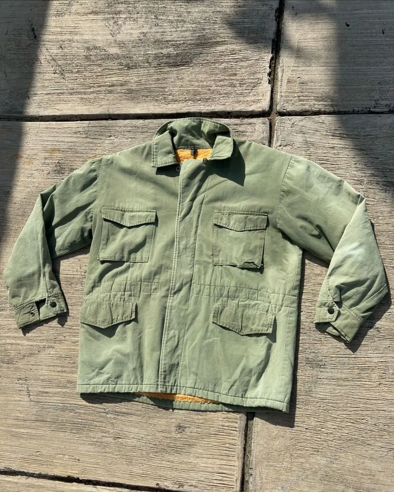 Streetwear Grunge Parka Pria green photo 1