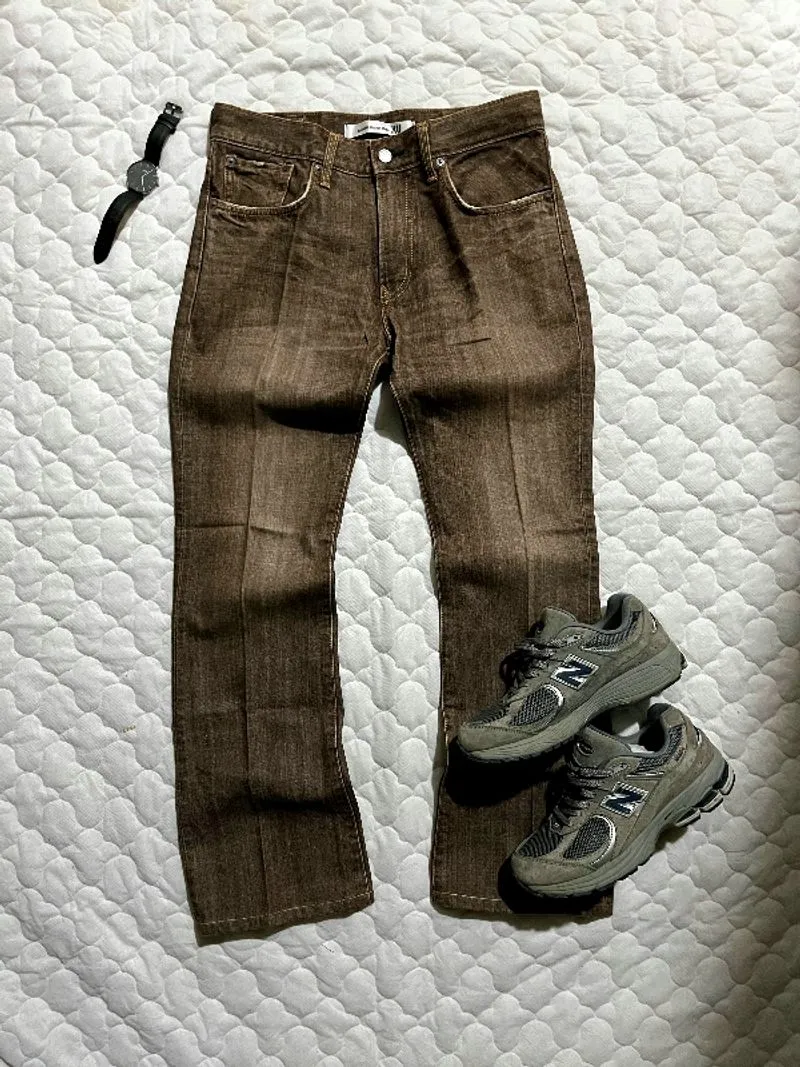 EDWIN grunge brown Flared y2k photo 1