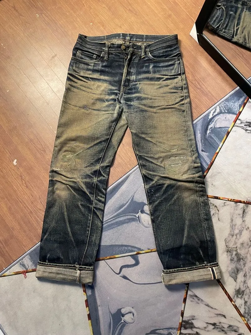 Streetwear Y2K Jeans Pria blue photo 1
