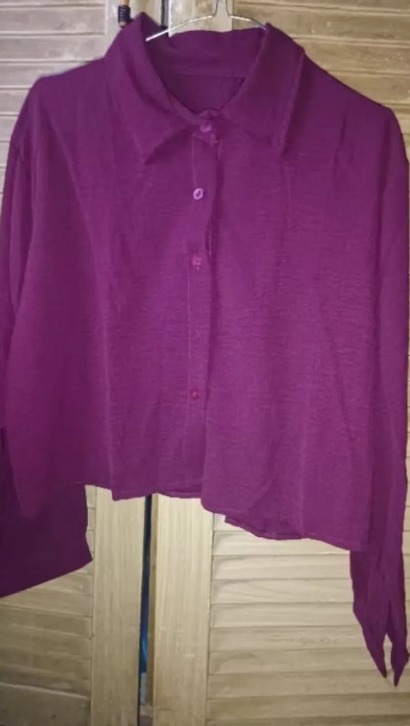 Casual Sweatshirt Wanita purple red photo 1