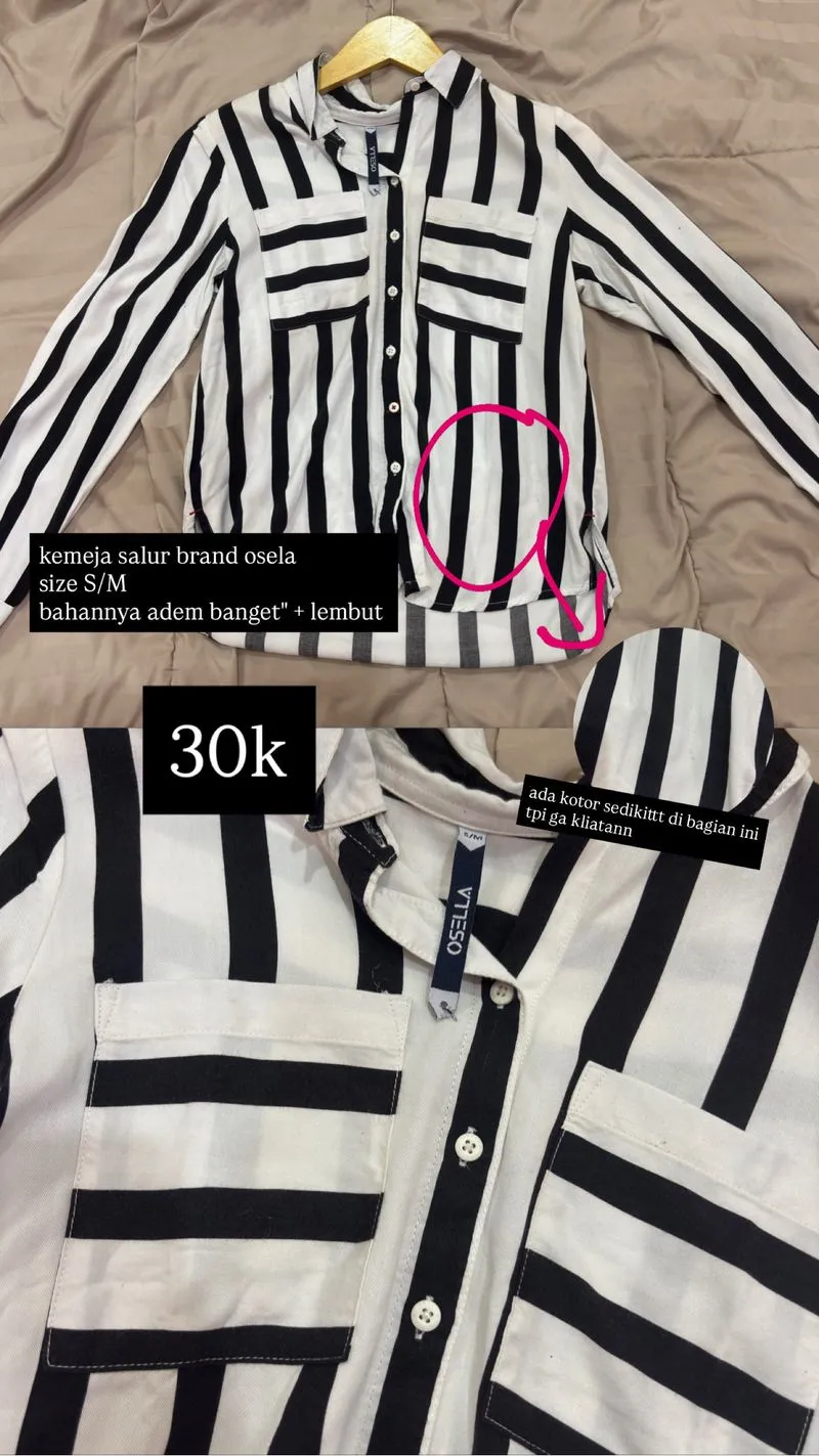 kemeja salur osela  photo 1