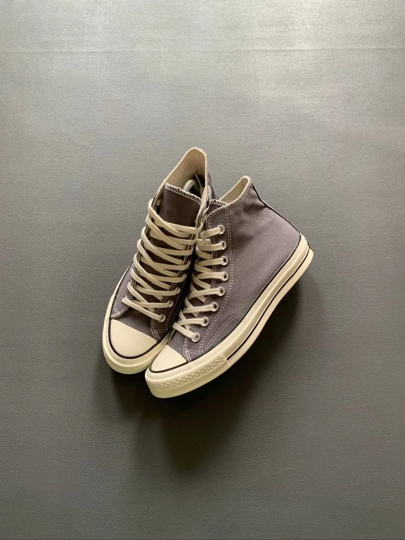 Converse Chuck 70s Hi Gray Egret White photo 1