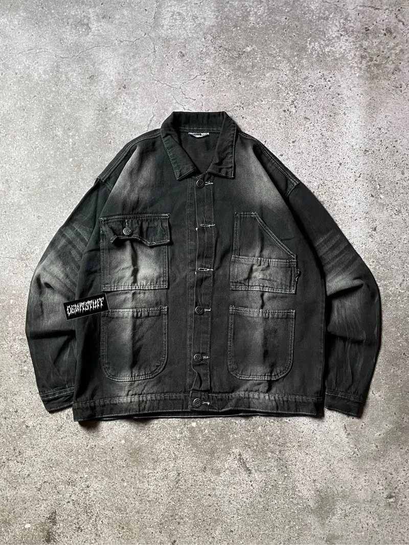 Jacket Denim Selfless & Care Boxy Fit XL Original photo 1