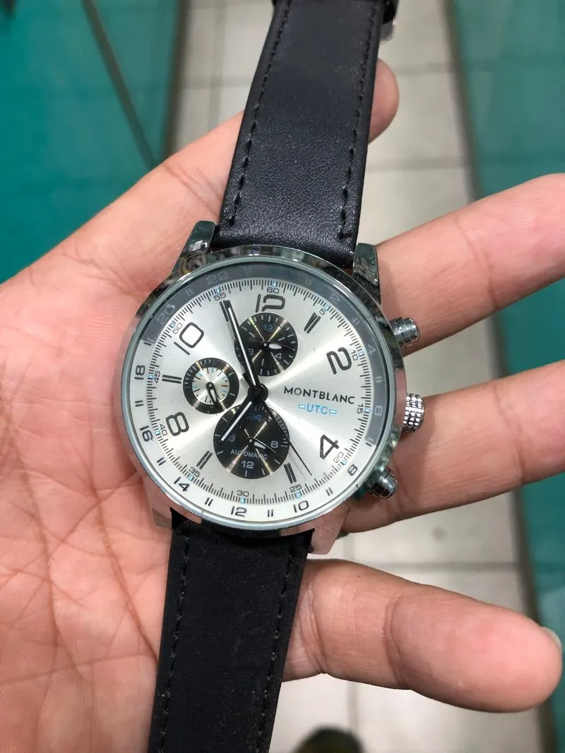 montblanc automatic chronograph sport klasik siap pakai  photo 1