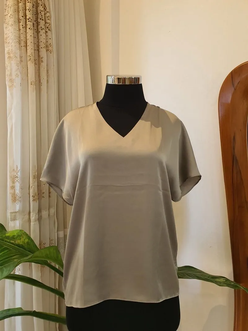 BLOUSE SILK HIJAU MINT photo 1