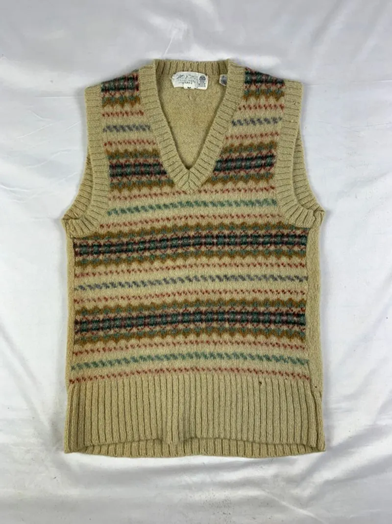 1990s Lord John Pure Wool Mohair Vest (S) photo 1