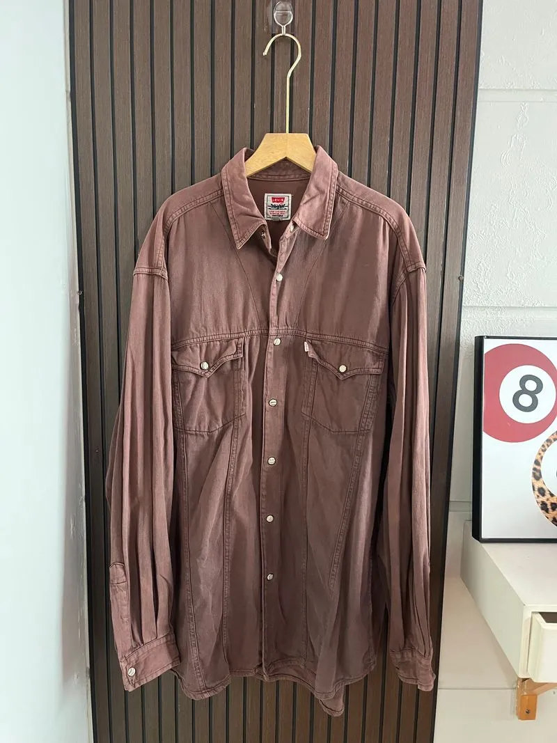 Levi's 90s Vintage Burgundy Denim photo 1