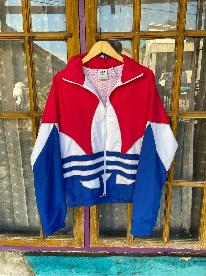 Jacket jaket adidas windbreaker sport big logo photo 1