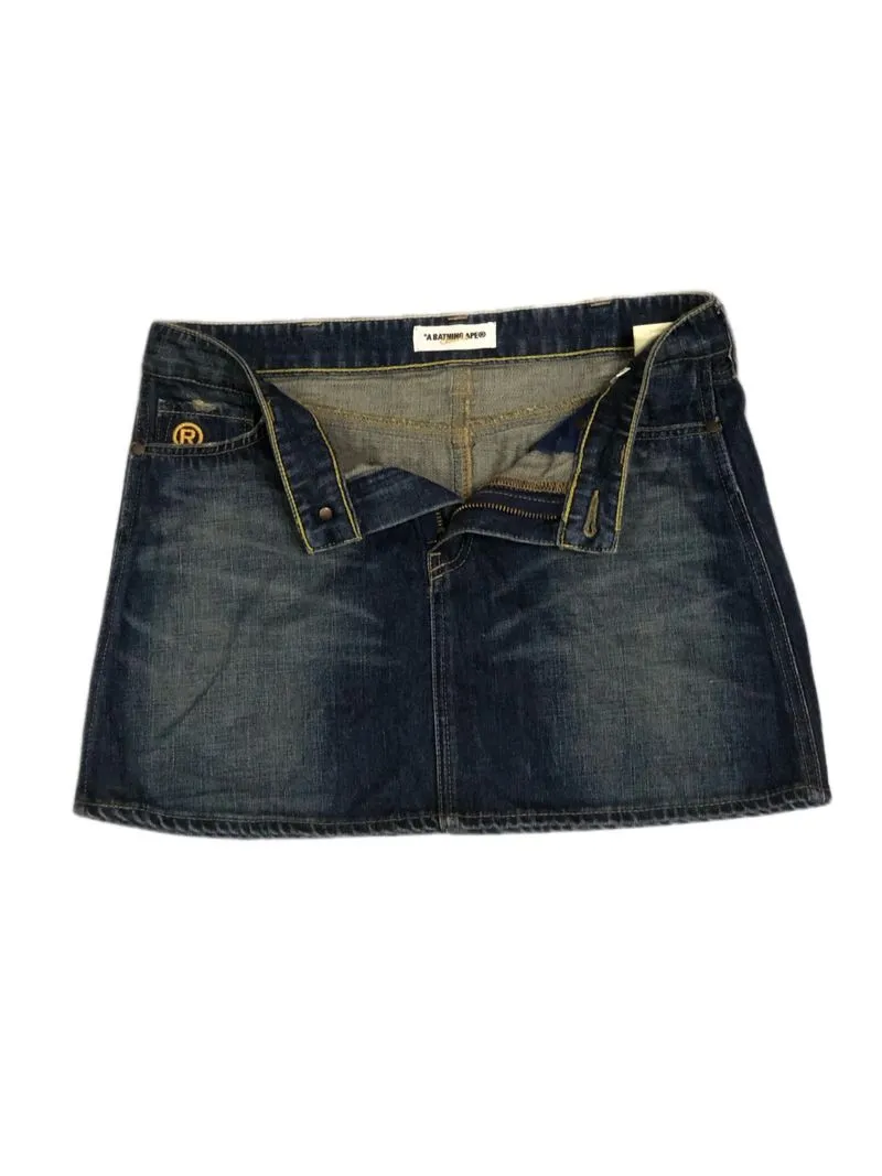 A bathing ape mini skirts / roko mini bape denim photo 1