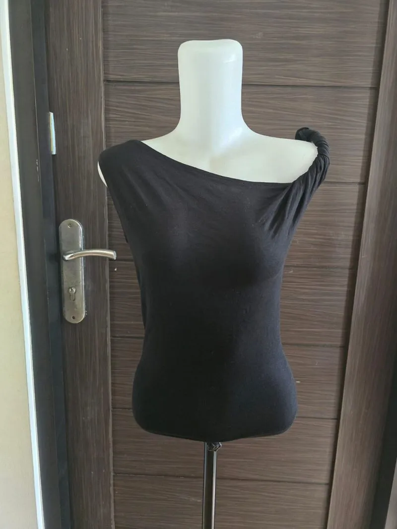 blus hitam kaos model plintir pl photo 1