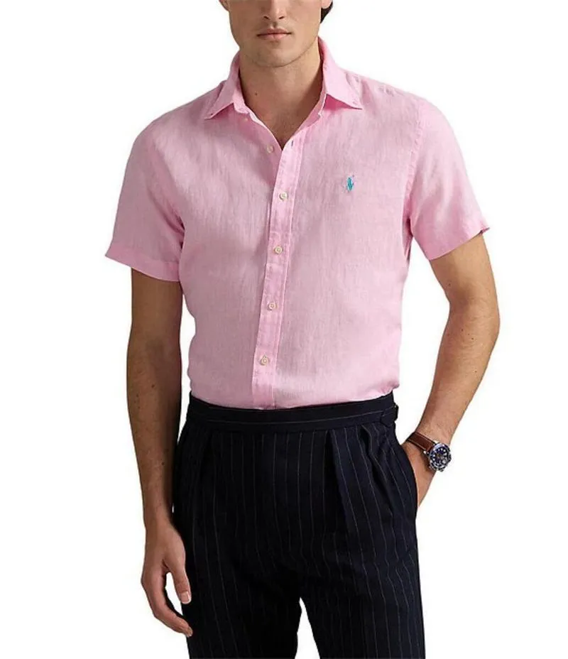 Polo Ralph Lauren Linen Buttondown Pink photo 1