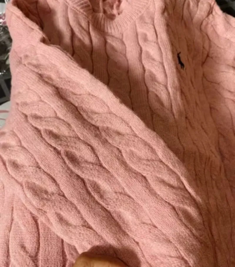 polo sweater pink photo 1