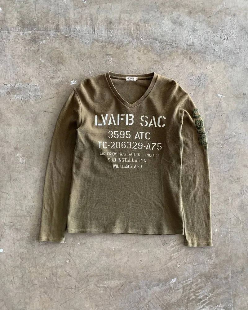 90s Avirex Long-sleeve Features Military  photo 1