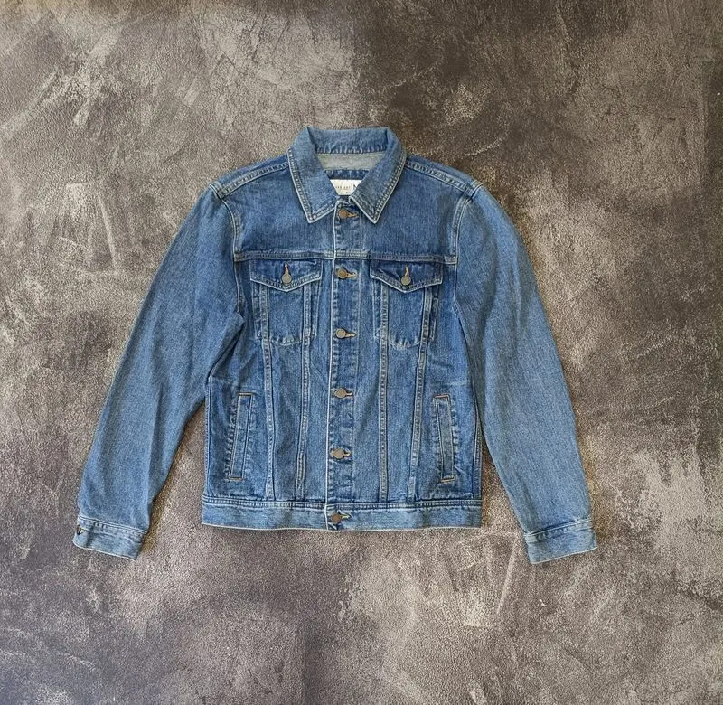 Denim Jaket Blue Wash Tebal photo 1