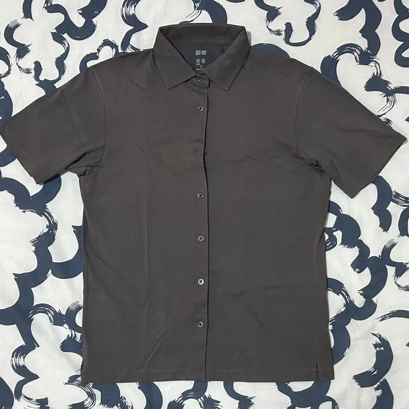 Original Uniqlo Airism Polo Shirt Lengan Pendek photo 1