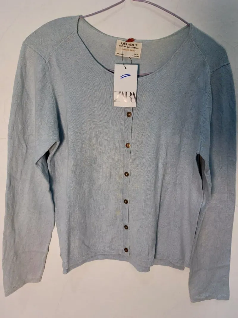 Cardigan biru muda photo 1