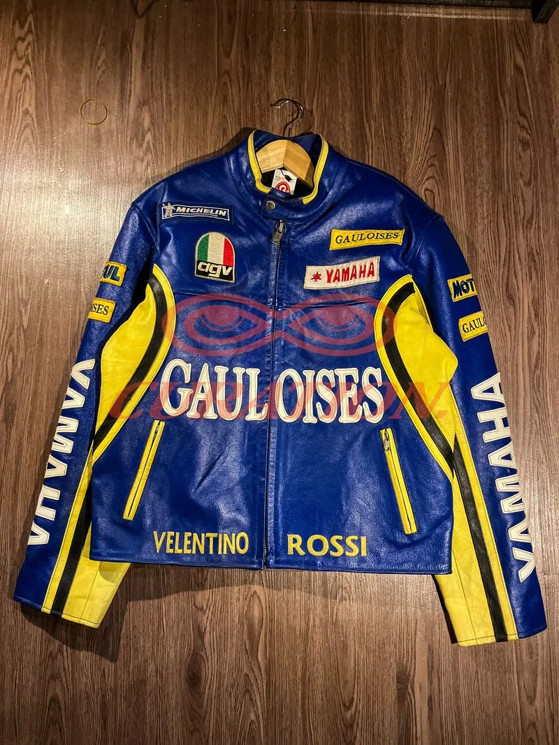 Vintage Yamaha VR46 Gauloises Genuine Leather Racing Jacket photo 1