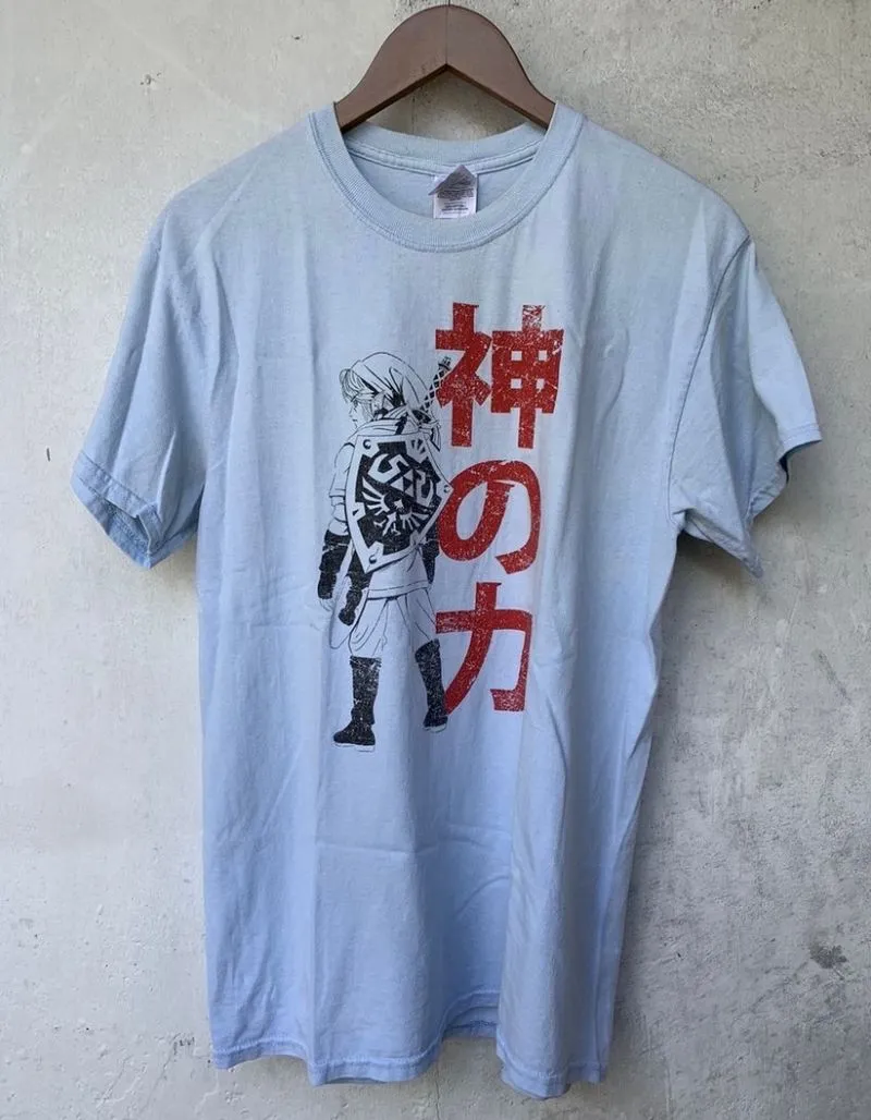 Gildan Vintage Cosplay T-shirt Pria blue photo 1