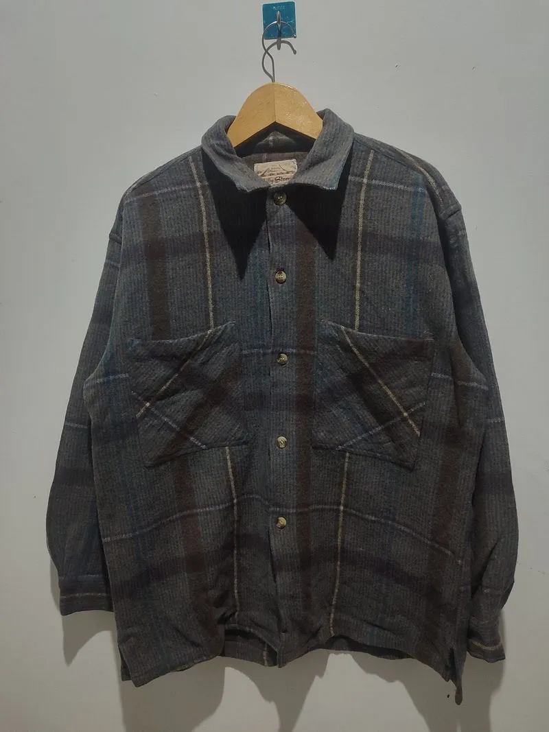 Vintage Wol Flannel Veterano Billy Stones size XL photo 1