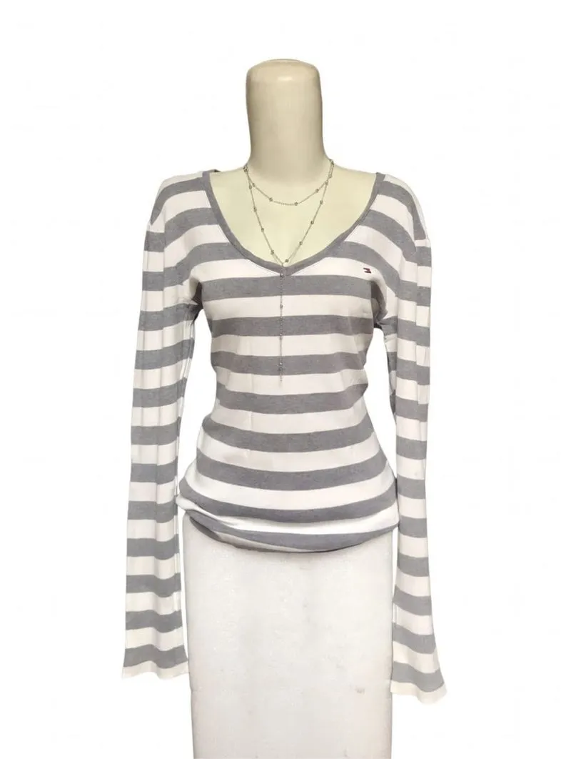 TOMMY STRIPE GREY photo 1