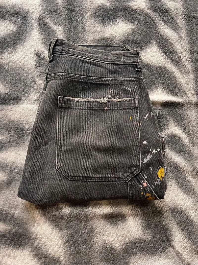 Zara Carpenter Painted Pants photo 1