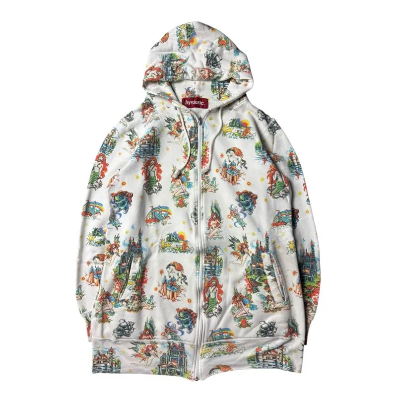 2000s Hysteric Glamour Nude Mermaid & Fairy Long zip Hoodie photo 1