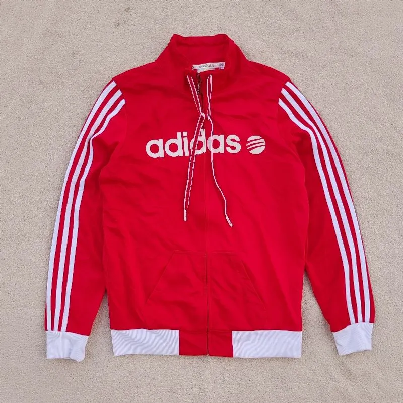 Adidas Neo Tracktop Drawstring Jacket Three Stripes Logo photo 1