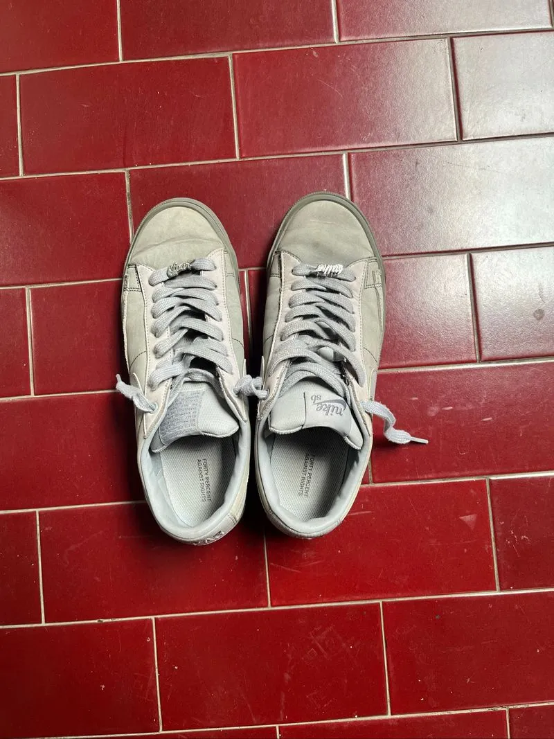 nike sb x fpar zoom blazer low cool grey wolf grey photo 1