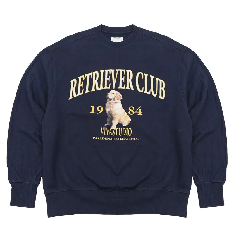 Vivastudio Streetwear Casual Sweater Pria navy photo 1