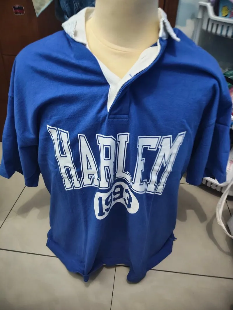 Harlem blue collared tee H&M photo 1