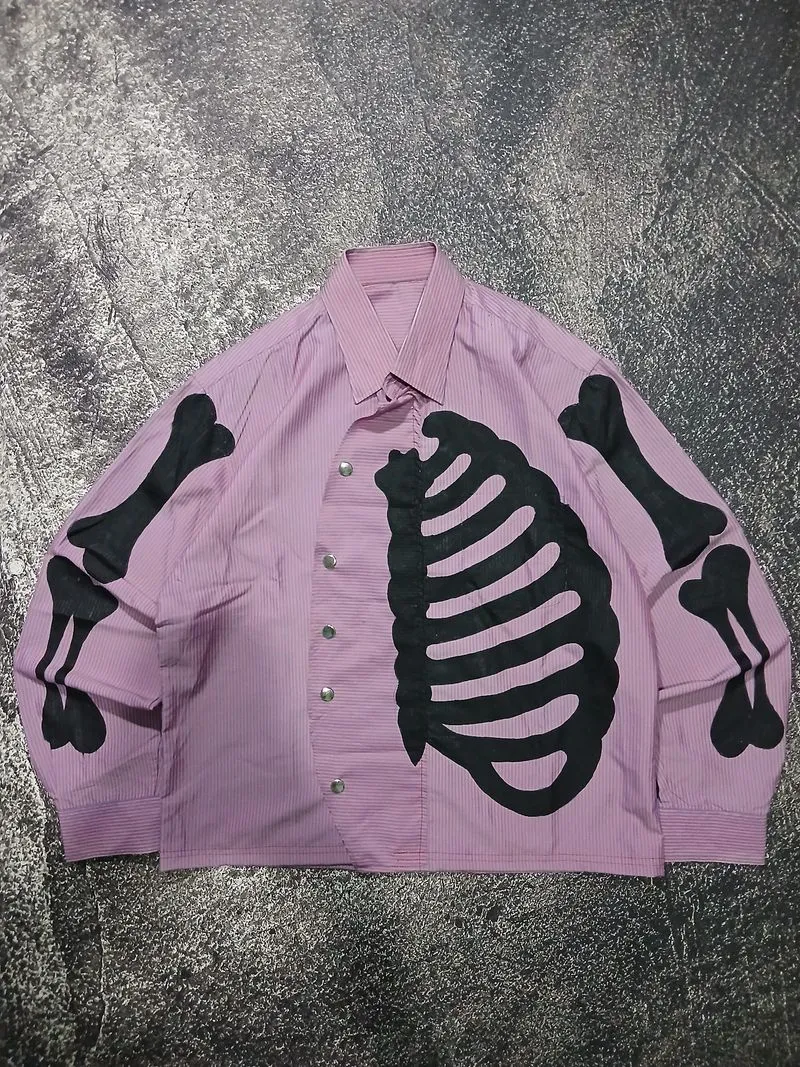 REWORK KEMEJA BOXY SKELETON BONE photo 1