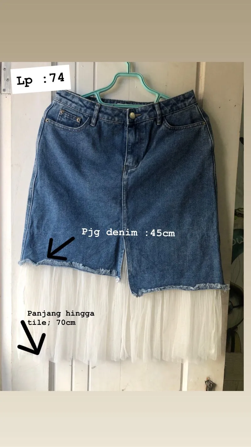 Rok jeans mix tutu photo 1