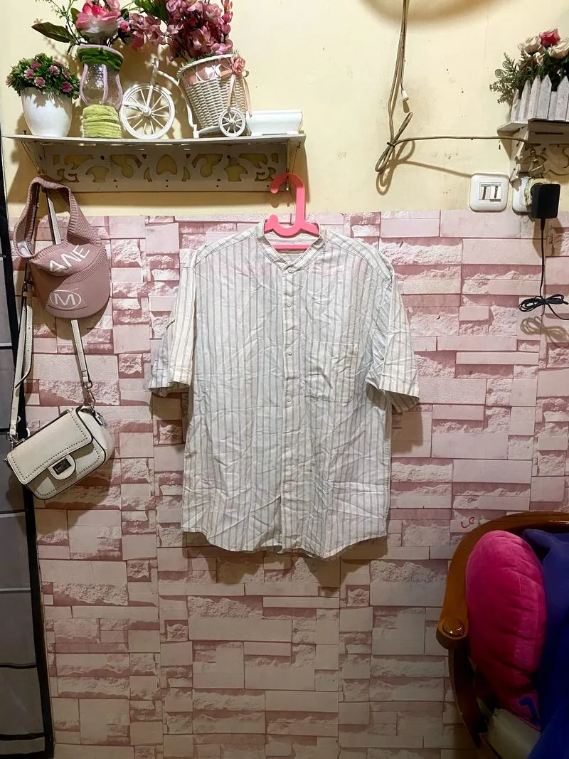 Kemeja shanghai uniqlo salur strip photo 1
