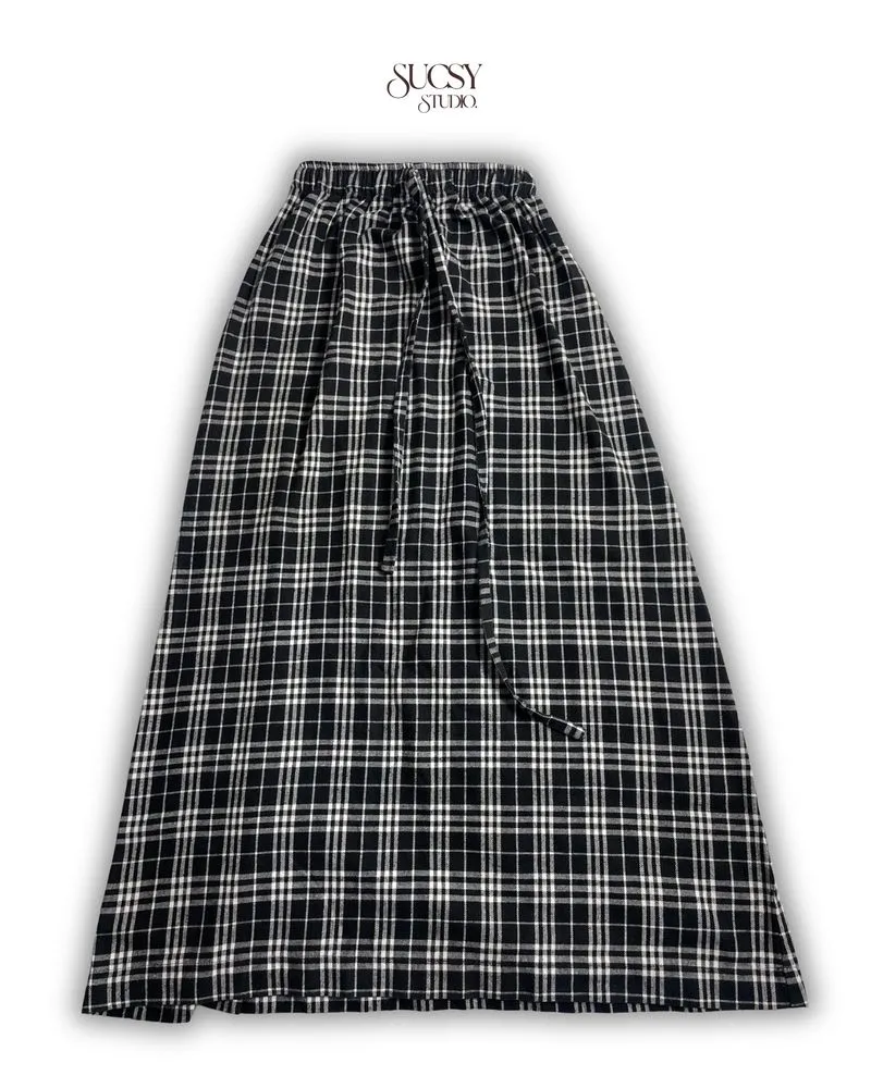Rok Tartan Kotak-Kotak Wanita photo 1