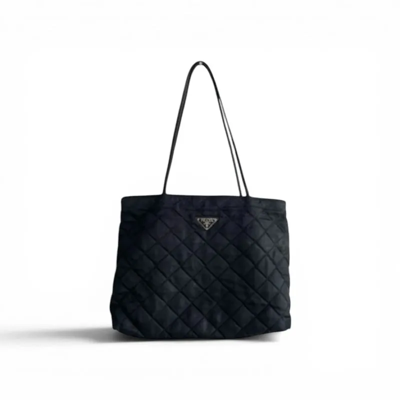 prada quilted nylon tote bag photo 1
