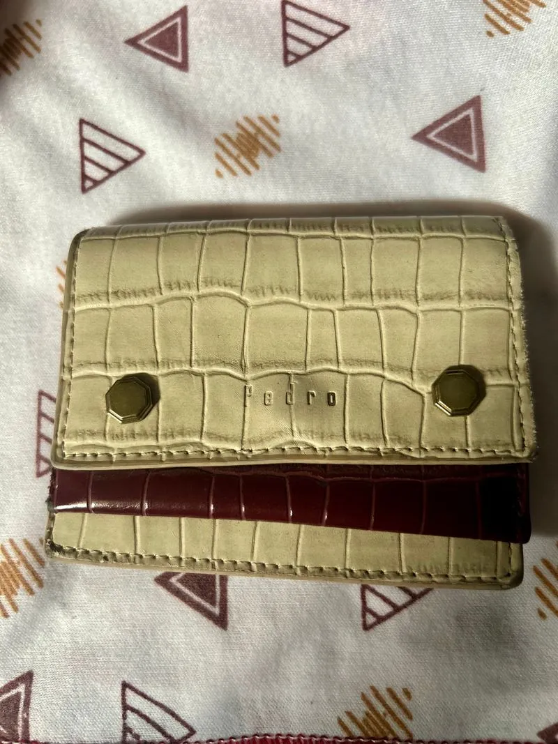 Pedro Casual Wallet Wanita brown cream photo 1