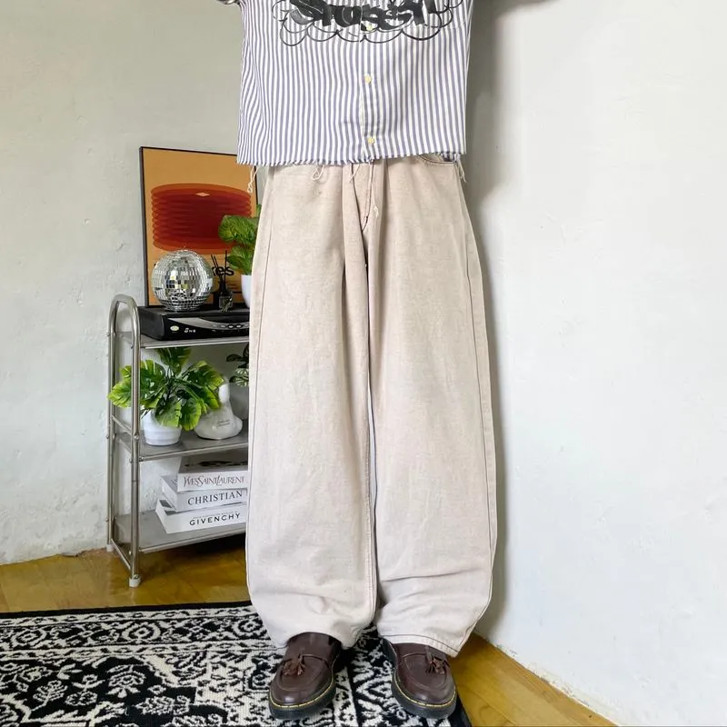 00’s Baggy jeans broken white made in USA photo 1