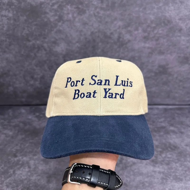 Streetwear Y2K Hat Pria navy khaki photo 1