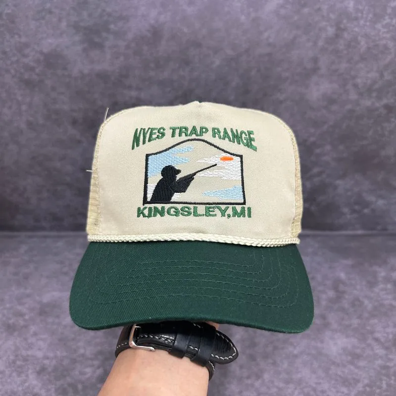 Streetwear Y2K Hat Pria green khaki photo 1