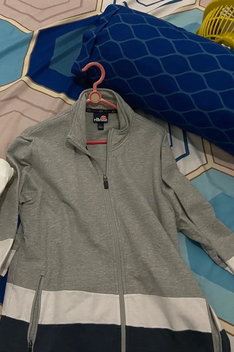 Ellesse Casual Track jacket Pria white gray photo 1
