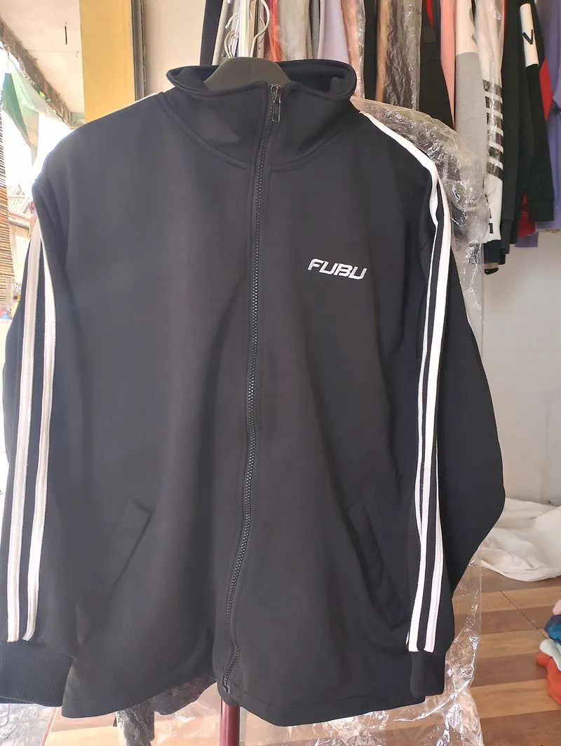 FUBU Streetwear Casual Track jacket Pria black photo 1