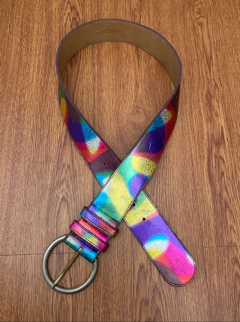 Comme des garcons rainbow belt photo 1