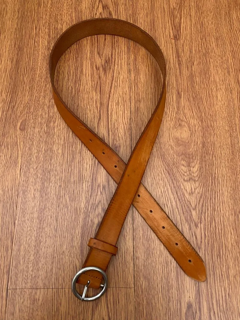 Yohji yanamoto leather belt vintage photo 1