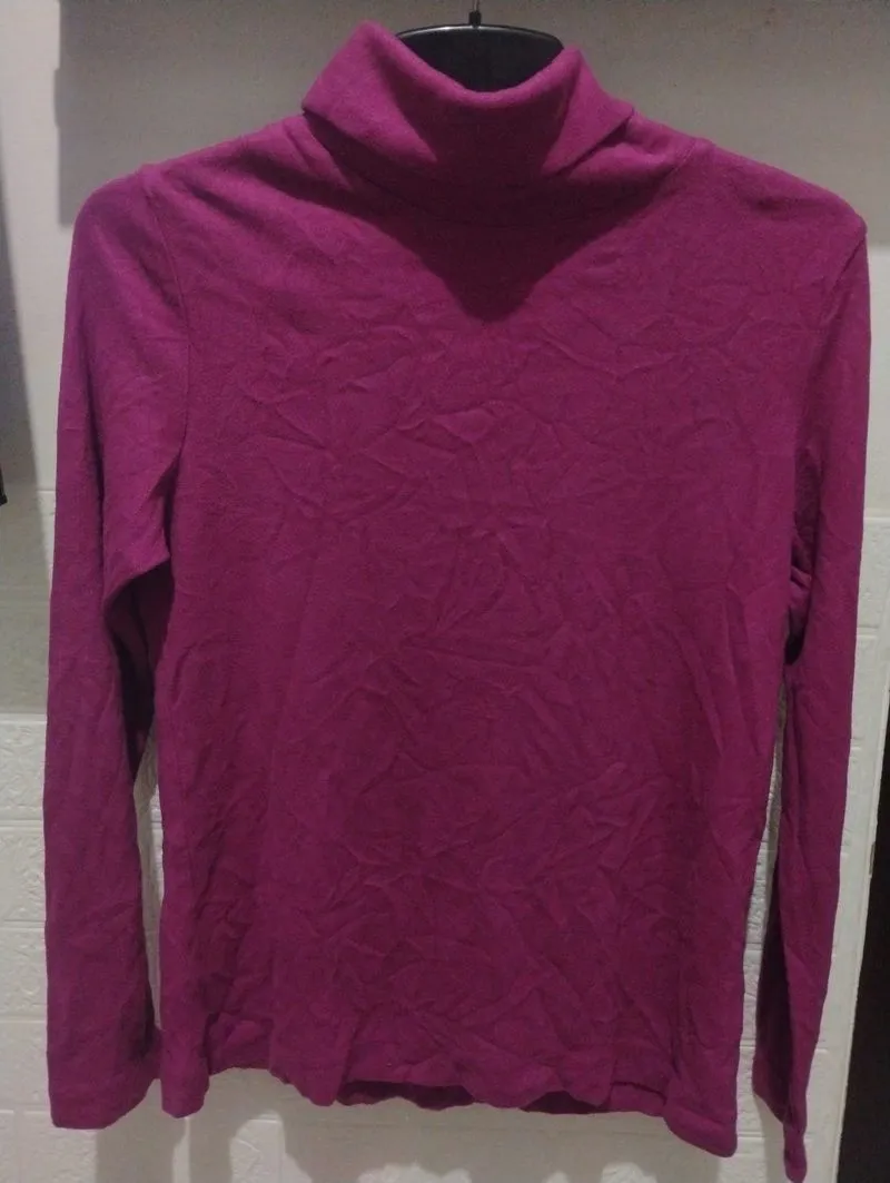 Tshirt longsleeve kaos Uniqlo Heattech Fleece Turtleneck photo 1