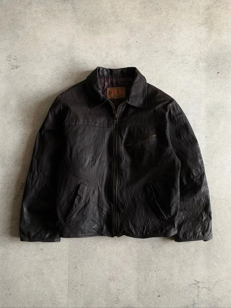 leather detroit jacket made in italy by MCI photo 1